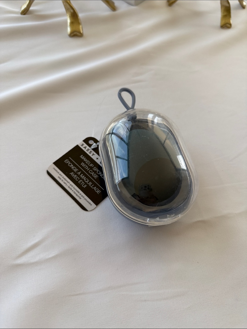 Sassy + Chic Makeup Sponge with Travel Case - Gray